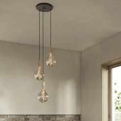 Tala Brass Triple Pendant with Voronoi II Pendelleuchte| Pendelleuchten