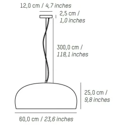 Pendelleuchten^Petite Friture Brush Pendelleuchte Ø 60cm