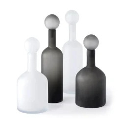 pols potten Bubbles & Bottles Karaffe 4er Set schwarz matt| Kannen & Karaffen