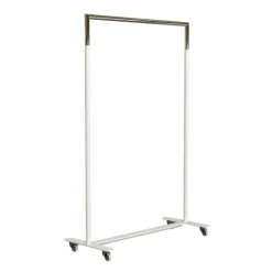 Garderoben^FROST Bukto Kleiderständer mit Rollen 103,8x45x156cm