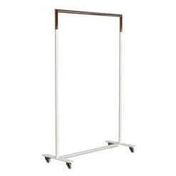 Garderoben^FROST Bukto Kleiderständer mit Rollen 103,8x45x156cm