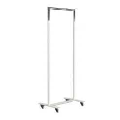 Garderoben^FROST Bukto Kleiderständer mit Rollen 63,8x45x156cm