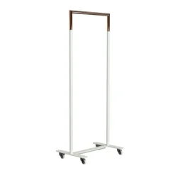 Garderoben^FROST Bukto Kleiderständer mit Rollen 63,8x45x156cm