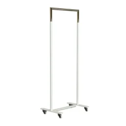 Garderoben^FROST Bukto Kleiderständer mit Rollen 63,8x45x156cm