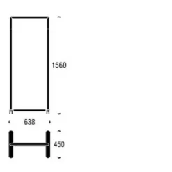 Garderoben^FROST Bukto Kleiderständer 62,8x30x150cm