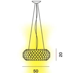 Pendelleuchten^Foscarini Caboche Plus Media LED Pendelleuchte