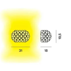 Foscarini Caboche Plus Piccola Wandleuchte| Wandleuchten