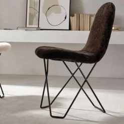 cuero Cactus Stuhl Schaffell| Stühle