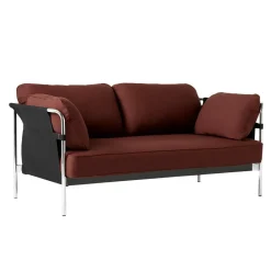 Sofas^HAY Can 2.0 2-Sitzer Sofa Gestell Stahl verchromt