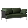 HAY Can 2.0 2-Sitzer Sofa Gestell Stahl schwarz| Sofas