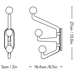 Haken & Bügel|Haken^&Tradition Capture SC74 Garderobenhaken