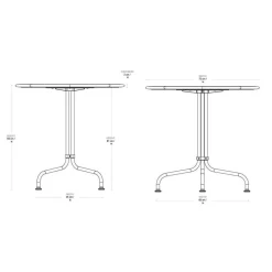 Gubi Carmel Bistro Loungetisch Ø 75cm| Tische