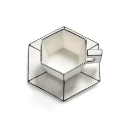 Serax Carte Blanche Cappuccinotasse mit Untertasse 2er Set| Geschirr