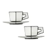 Geschirr^Serax Carte Blanche Espressotasse mit Untertasse 2er Set