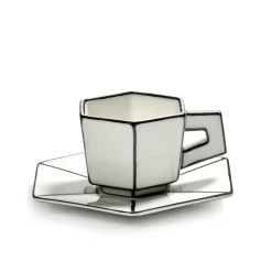 Geschirr^Serax Carte Blanche Espressotasse mit Untertasse 2er Set