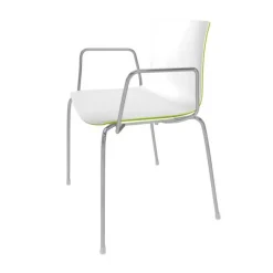 Stühle^Arper Catifa 46 0251 Armlehnstuhl zweifarbig Gestell Chrom