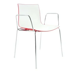 Stühle^Arper Catifa 46 0251 Armlehnstuhl zweifarbig Gestell Chrom