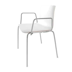 Stühle^Arper Catifa 46 0251 Armlehnstuhl zweifarbig Gestell Chrom