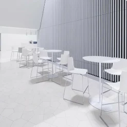 Barhocker^Arper Catifa 46 0471 Barhocker einfarbig Gestell Chrom