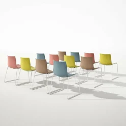 Arper Catifa 46 0251 Stuhl einfarb. Gestell weiß| Stühle