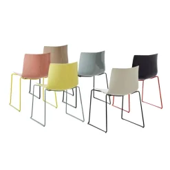 Stühle^Arper Catifa 46 0278 Stuhl Kufe farbig lackiert