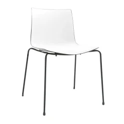 Gartenstühle^Arper Catifa 46 0251 Stuhl zweifar. Gestell schwarz