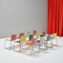 Stühle^Arper Catifa 46 0278 Stuhl zweifarbig Kufe schwarz