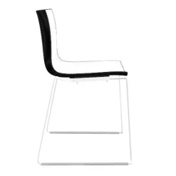 Arper Catifa 46 0278 Stuhl zweifarbig Kufe weiß| Stühle