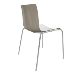 Stühle^Arper Catifa 46 0251 Stuhl zweifarbig Gestell Chrom