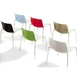 Stühle^Arper Catifa 46 0251 Stuhl zweifarbig Gestell Chrom