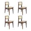 Gubi C-Chair All French Cane Stuhl 4er Set| Stühle