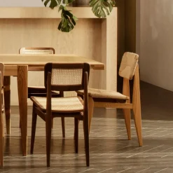 Gubi C-Chair All French Cane Stuhl 4er Set| Stühle