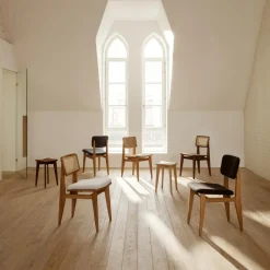 Gubi C-Chair All French Cane Stuhl 4er Set| Stühle