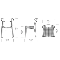 Carl Hansen CH23 Chair Gestell Eiche| Stühle
