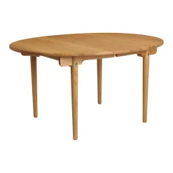 Tische|Esstische^Carl Hansen CH337 Esstisch oval 140x115x72cm ausziehbar