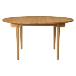 Tische|Esstische^Carl Hansen CH337 Esstisch oval 140x115x72cm ausziehbar
