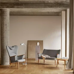 Sessel^Carl Hansen CH78 Sessel mit Nackenkissen