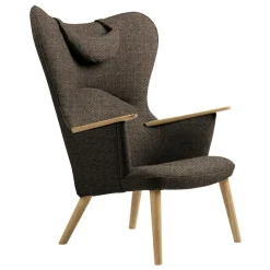 Sessel^Carl Hansen CH78 Sessel mit Nackenkissen