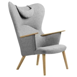 Sessel^Carl Hansen CH78 Sessel mit Nackenkissen
