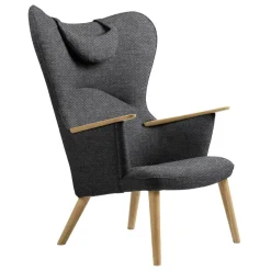 Sessel^Carl Hansen CH78 Sessel mit Nackenkissen