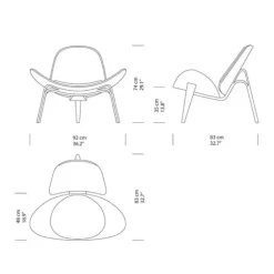 Sessel^Carl Hansen CH07 Shell Chair Lounge Sessel
