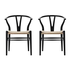 Stühle^Carl Hansen CH24 Soft Wishbone Chair Gestell Buche 2er Set