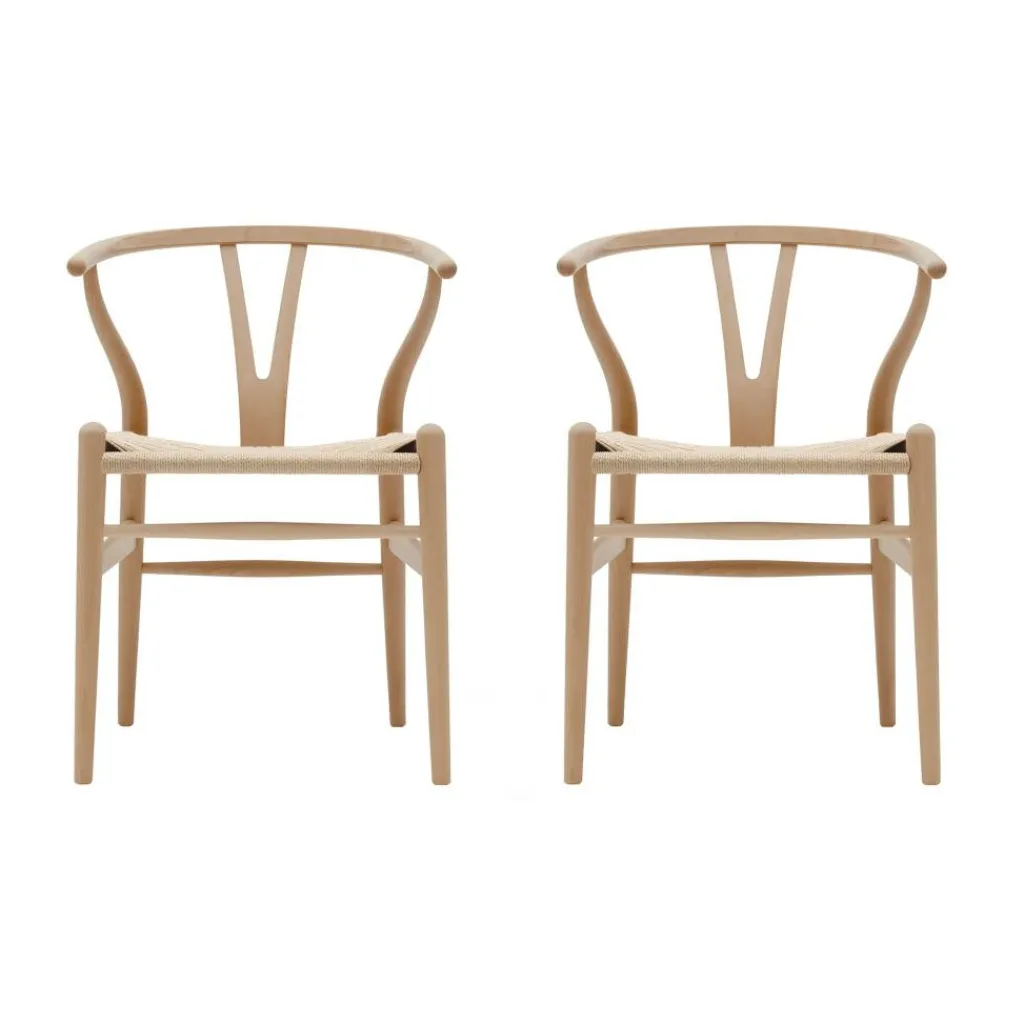 Carl Hansen CH24 Wishbone Chair Gestell Buche 2er Set| Stühle
