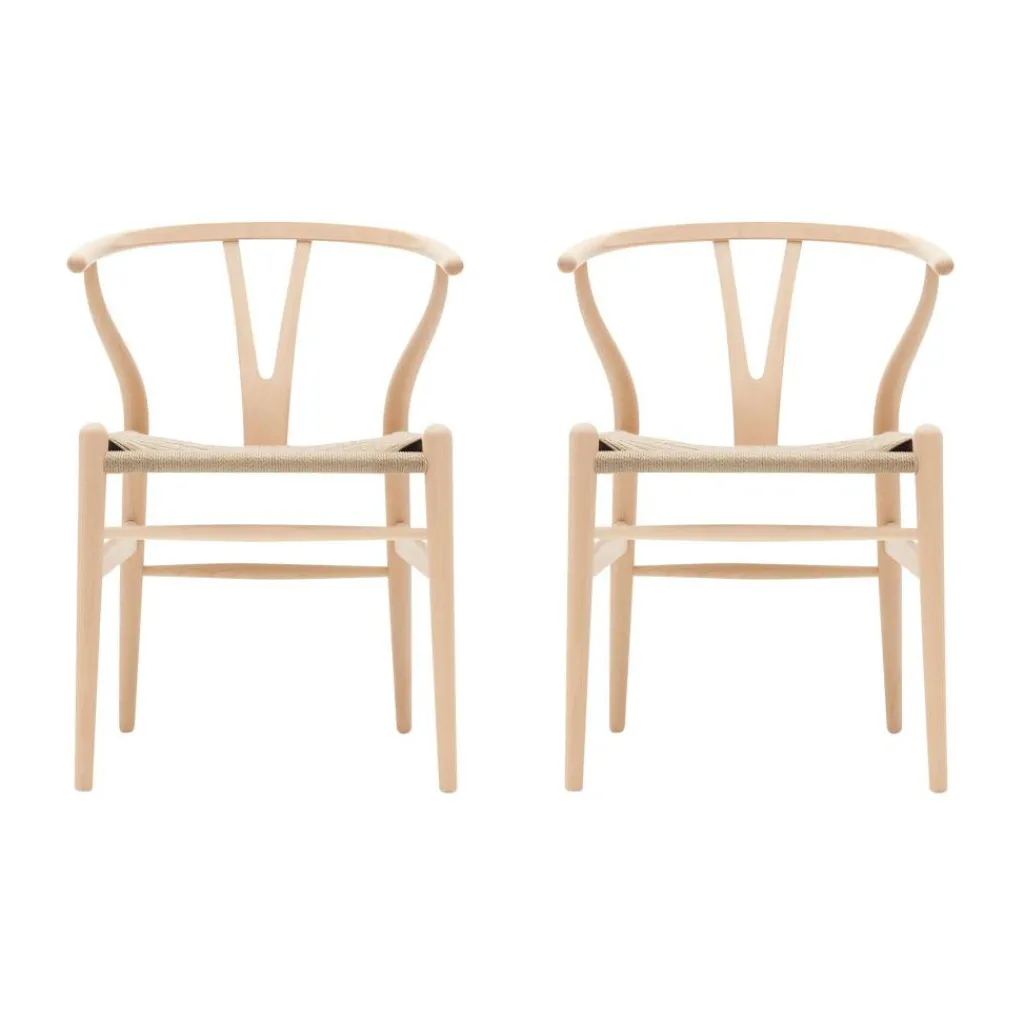 Carl Hansen CH24 Wishbone Chair Gestell Buche 2er Set| Stühle