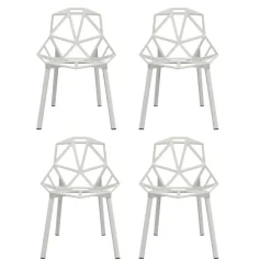 Magis Chair One Stuhl stapelbar 4er Set| Stühle|Gartenstühle
