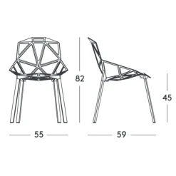 Stühle^Magis Chair One Stuhl stapelbar