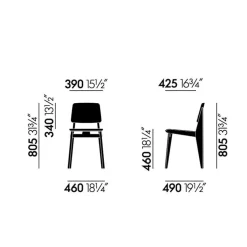 Stühle^Vitra Chaise Tout Bois Stuhl