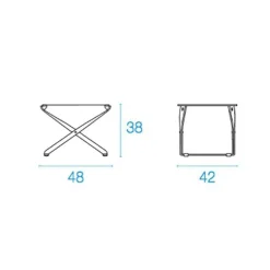 Emu Ciak Outdoor Fußhocker klappbar| Outdoor-Sitzsäcke