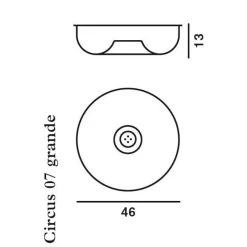 Badezimmerleuchten|Deckenleuchten^Foscarini Circus Grande Decken-/Wandleuchte