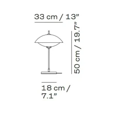Tischleuchten|Nachttischleuchten^Fritz Hansen Clam™ Tischleuchte